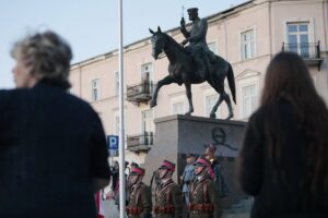 12.05.2022. Kielce. Uroczystości w związane z 87. rocznicą śmierci Józefa Piłsudskiego / Wiktor Taszłow / Radio Kielce