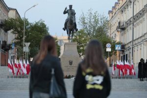 12.05.2022. Kielce. Uroczystości w związane z 87. rocznicą śmierci Józefa Piłsudskiego / Wiktor Taszłow / Radio Kielce