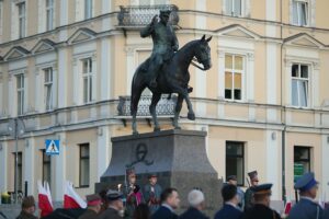 12.05.2022. Kielce. Uroczystości w związane z 87. rocznicą śmierci Józefa Piłsudskiego / Wiktor Taszłow / Radio Kielce