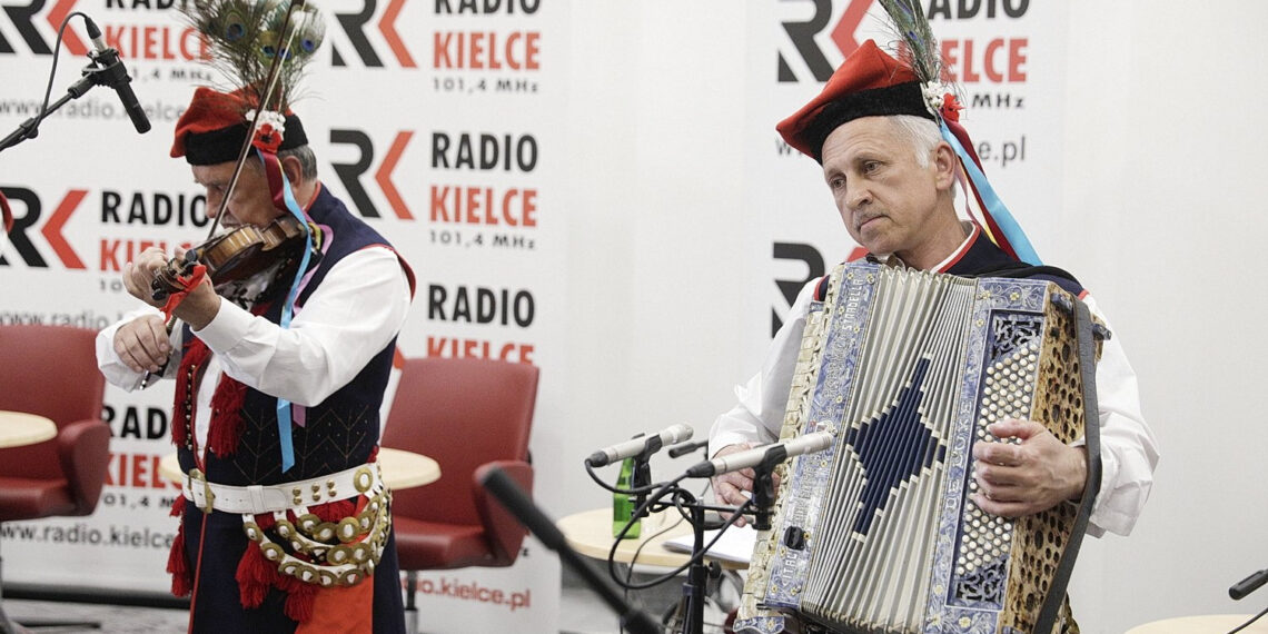 14.05.2022 Radio Kielce. Studio Gram Kapela Edwarda Goli z Sędziszowa / Fot. Jarosław Kubalski - Radio Kielce