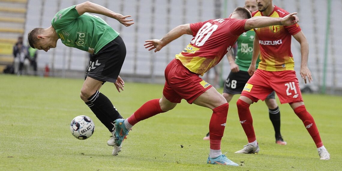 14.05.2022 Kielce. 33. kolejka Fortuna 1 Ligi. Mecz Korona Kielce - GKS Katowice / Fot. Jarosław Kubalski - Radio Kielce