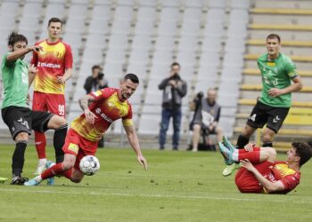 14.05.2022 Kielce. 33. kolejka Fortuna 1 Ligi. Mecz Korona Kielce - GKS Katowice / Fot. Jarosław Kubalski - Radio Kielce