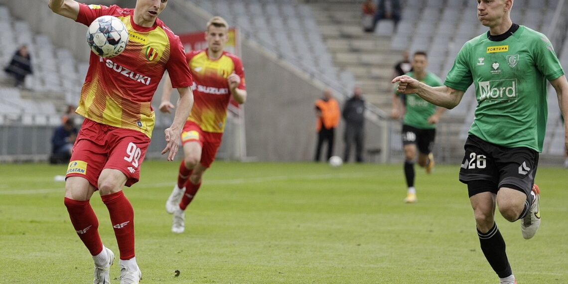 14.05.2022 Kielce. 33. kolejka Fortuna 1 Ligi. Mecz Korona Kielce - GKS Katowice / Fot. Jarosław Kubalski - Radio Kielce