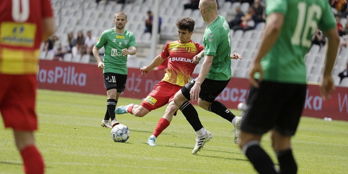 14.05.2022 Kielce. 33. kolejka Fortuna 1 Ligi. Mecz Korona Kielce - GKS Katowice / Fot. Jarosław Kubalski - Radio Kielce