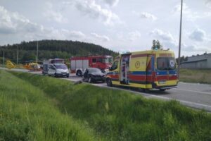 20.05.2022. Małogoszcz. Wypadek / KPP Jędrzejów