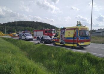 20.05.2022. Małogoszcz. Wypadek / KPP Jędrzejów