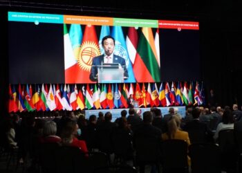 33. Regionalna Konferencja FAO dla Europy, 10-13 maja 2022 r. Łódź. Dyrektor Generalny ONZ do spraw Wyżywienia i Rolnictwa (FAO) Qu Dongyu / Facebook / Henryk Kowalczyk