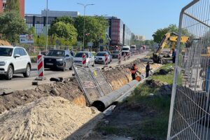 09.05.2022. Kielce. Remont alei Solidarności / Wiktor Taszłow / Radio Kielce