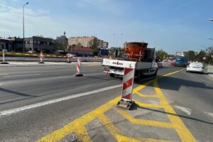 11.05.2022. Kielce. Skrzyżowanie alei Solidarności i alei Tysiąclecia Państwa Polskiego / Wiktor Taszłow / Radio Kielce