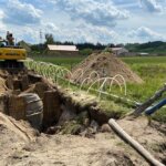 18.06.2022. Skroniów Górny. Budowa kanalizacji / źródło: UMiG Pińczów