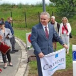Caudry. Jedna z ulic francuskiego miasta otrzymała nazwę Pińczów. Uroczyste otwarcie ulicy. Na zdjęciu: Włodzimierz Badurak - burmistrz Pińczowa / Fot. UMiG Pińczów