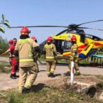 20.06.2022. Osiek. Wybuch gazu / Fot. PSP Staszów