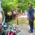 19.06.2022. Góry Wysokie. Uroczystości ku czci Polaków pomordowanych przez Niemców. Na zdjęciu: Marek Kwitek - poseł PiS / źródło: biuro poselskie posła Marka Kwitka