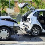 20.06.2022. Radlin. Zderzenie trzech samochodów / Fot. Piotr Kwaśniewski – Radio Kielce