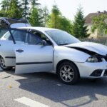 20.06.2022. Radlin. Zderzenie trzech samochodów / Fot. Piotr Kwaśniewski – Radio Kielce