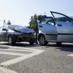 20.06.2022. Radlin. Zderzenie trzech samochodów / Fot. Piotr Kwaśniewski – Radio Kielce