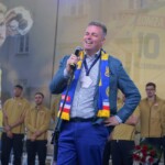 20.06.2022. Kielce. Wspólne świętowanie udanego sezonu Łomży Vive Kielce. Na zdjęciu: Bertus Servaas - prezes Łomży Vive Kielce / Fot. Piotr Kwaśniewski - Radio Kielce