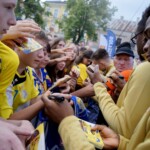 20.06.2022. Kielce. Wspólne świętowanie udanego sezonu Łomży Vive Kielce / Fot. Piotr Kwaśniewski - Radio Kielce