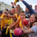 20.06.2022. Kielce. Wspólne świętowanie udanego sezonu Łomży Vive Kielce / Fot. Piotr Kwaśniewski - Radio Kielce