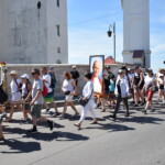 25.06.2022. Staszów. Wymarsz 202. pieszej pielgrzymki do Sanktuarium Maryjnego w Sulisławicach / Fot. ks. Grzegorz Słodkowski - Rzecznik Diecezji Sandomierskiej