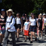 25.06.2022. Staszów. Wymarsz 202. pieszej pielgrzymki do Sanktuarium Maryjnego w Sulisławicach / Fot. ks. Grzegorz Słodkowski - Rzecznik Diecezji Sandomierskiej