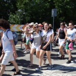 25.06.2022. Staszów. Wymarsz 202. pieszej pielgrzymki do Sanktuarium Maryjnego w Sulisławicach / Fot. ks. Grzegorz Słodkowski - Rzecznik Diecezji Sandomierskiej