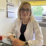 23.06.2022. Kielce. Otwarcie poradni dla pacjentów cierpiących na jaskrę. Na zdjęciu: lek. Ewelina Świergal - specjalista okulista