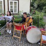 18.06.2022. Kielce. Dworek Laszczyków. Kino Letnie. Na zdjęciu: zespół Waldemara Rychłego / Fot. Kamil Król - Radio Kielce