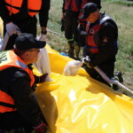 Pińczów. Ćwiczenia strażackie pod kryptonimem „Powódź 2022” / Fot. Marta Gajda-Kruk - Radio Kielce