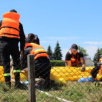 Pińczów. Ćwiczenia strażackie pod kryptonimem „Powódź 2022” / Fot. Marta Gajda-Kruk - Radio Kielce