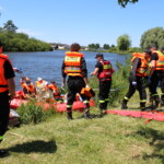 Pińczów. Ćwiczenia strażackie pod kryptonimem „Powódź 2022” / Fot. Marta Gajda-Kruk - Radio Kielce