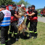 Pińczów. Ćwiczenia strażackie pod kryptonimem „Powódź 2022” / Fot. Marta Gajda-Kruk - Radio Kielce