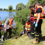 Pińczów. Ćwiczenia strażackie pod kryptonimem „Powódź 2022” / Fot. Marta Gajda-Kruk - Radio Kielce