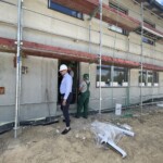 22.06.2022. Sandomierz. Budowa bloku z mieszkaniami socjalnymi i komunalnymi na ul. Lubelskiej / Fot. Grażyna Szlęzak