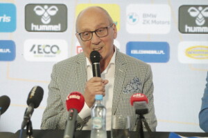 Na zdjęciu: Marian Urban - prezes zarządu klubu sportowego VIVE Kielce / Fot. Wiktor Taszłow - Radio Kielce