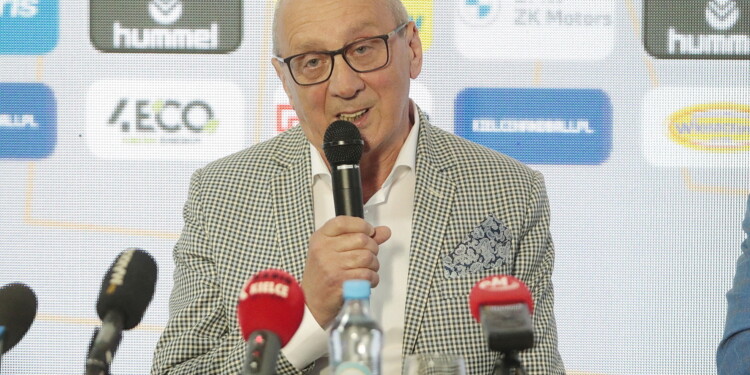 Na zdjęciu: Marian Urban - prezes zarządu klubu sportowego VIVE Kielce / Fot. Wiktor Taszłow - Radio Kielce
