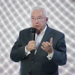 27.06.2022. Kielce. Ogłoszenie nowego sponsora tytularnego dla kieleckich piłkarzy ręcznych. Na zdjęciu: poseł Krzysztof Lipiec / Fot. Wiktor Taszłow - Radio Kielce