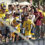 18.06.2022. Kielce. Kielczanie kibicowali Łomży Vive Kielce na Rynku / Fot. Wiktor Taszłow - Radio Kielce