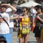 18.06.2022. Kielce. Kielczanie kibicowali Łomży Vive Kielce na Rynku / Fot. Wiktor Taszłow - Radio Kielce