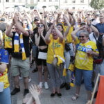 18.06.2022. Kielce. Kielczanie kibicowali Łomży Vive Kielce na Rynku / Fot. Wiktor Taszłow - Radio Kielce