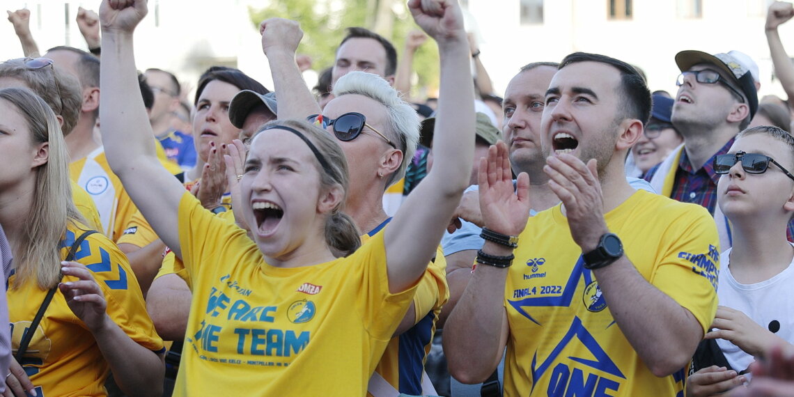 19.06.2022. Kielczanie kibicowali Łomży Vive Kielce w finałowym meczu LM