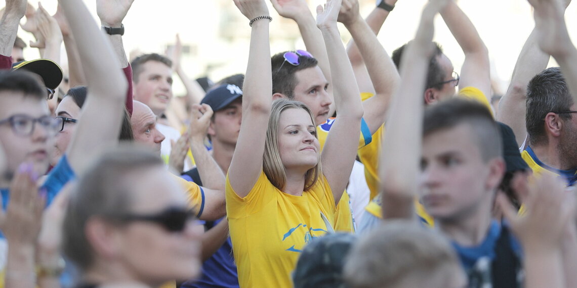 19.06.2022. Kielczanie kibicowali Łomży Vive Kielce w finałowym meczu LM