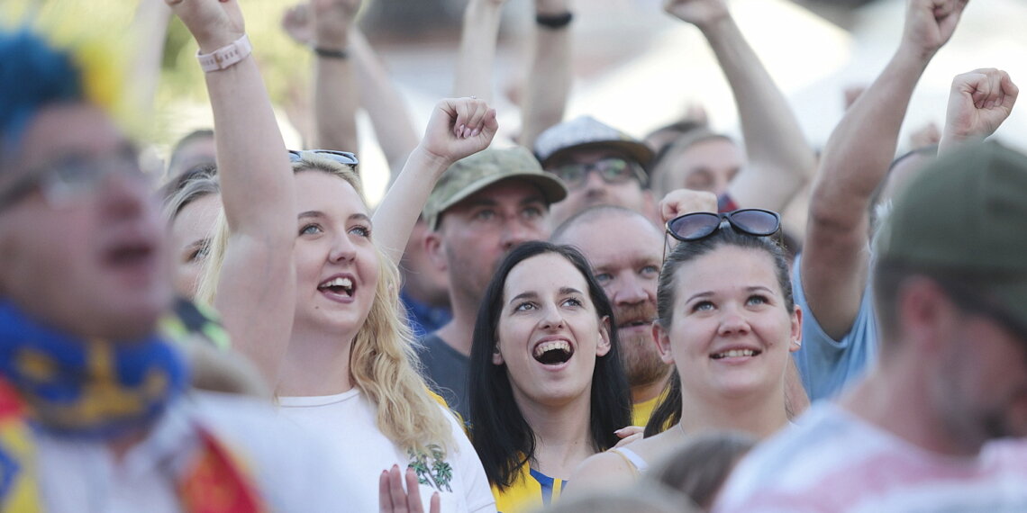 19.06.2022. Kielczanie kibicowali Łomży Vive Kielce w finałowym meczu LM