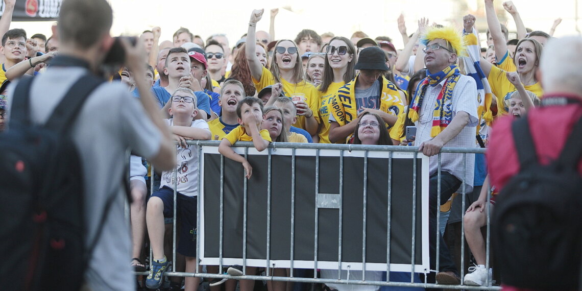 19.06.2022. Kielczanie kibicowali Łomży Vive Kielce w finałowym meczu LM