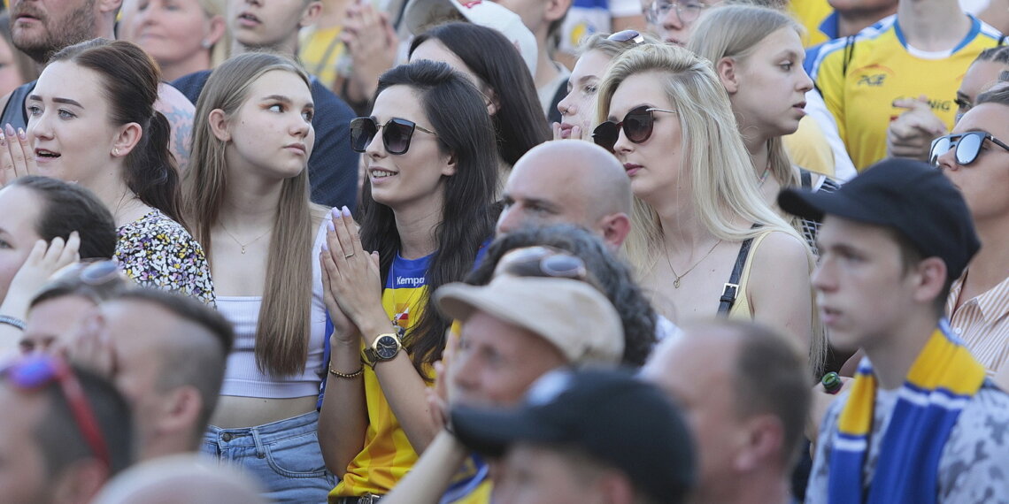 19.06.2022. Kielczanie kibicowali Łomży Vive Kielce w finałowym meczu LM