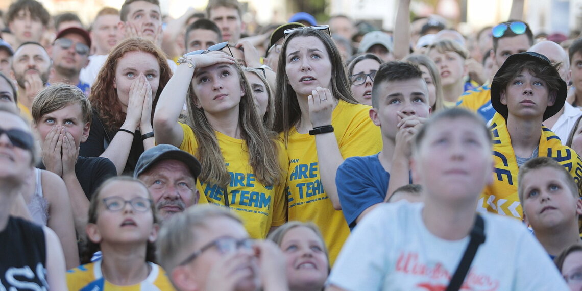 19.06.2022. Kielczanie kibicowali Łomży Vive Kielce w finałowym meczu LM