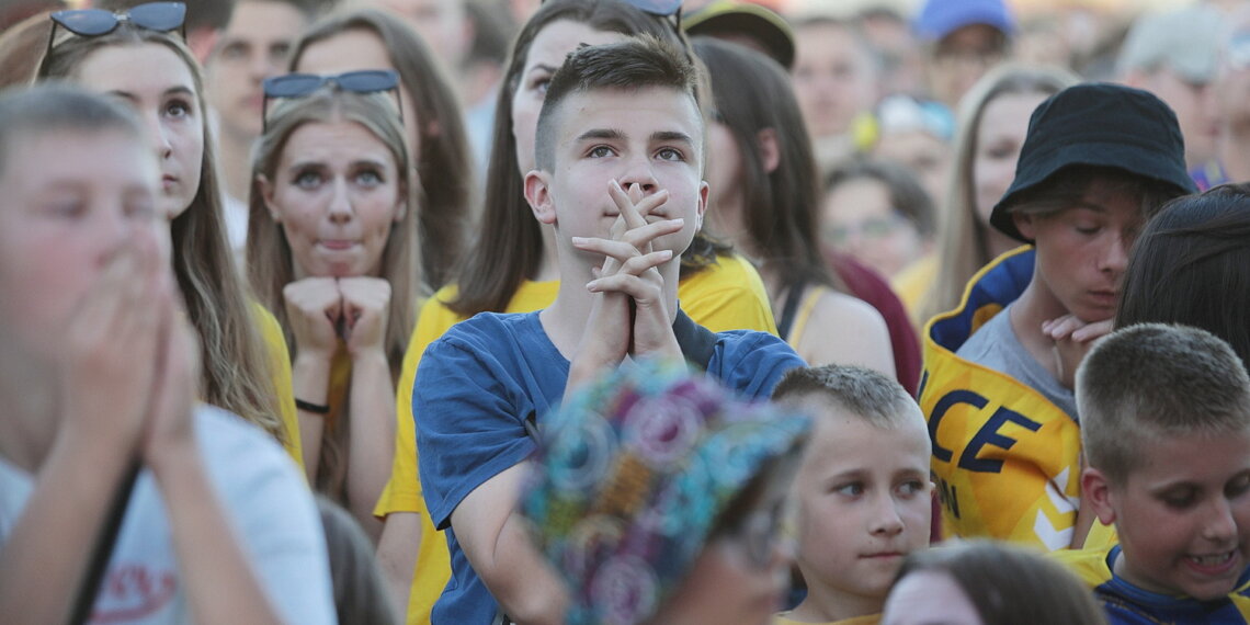 19.06.2022. Kielczanie kibicowali Łomży Vive Kielce w finałowym meczu LM