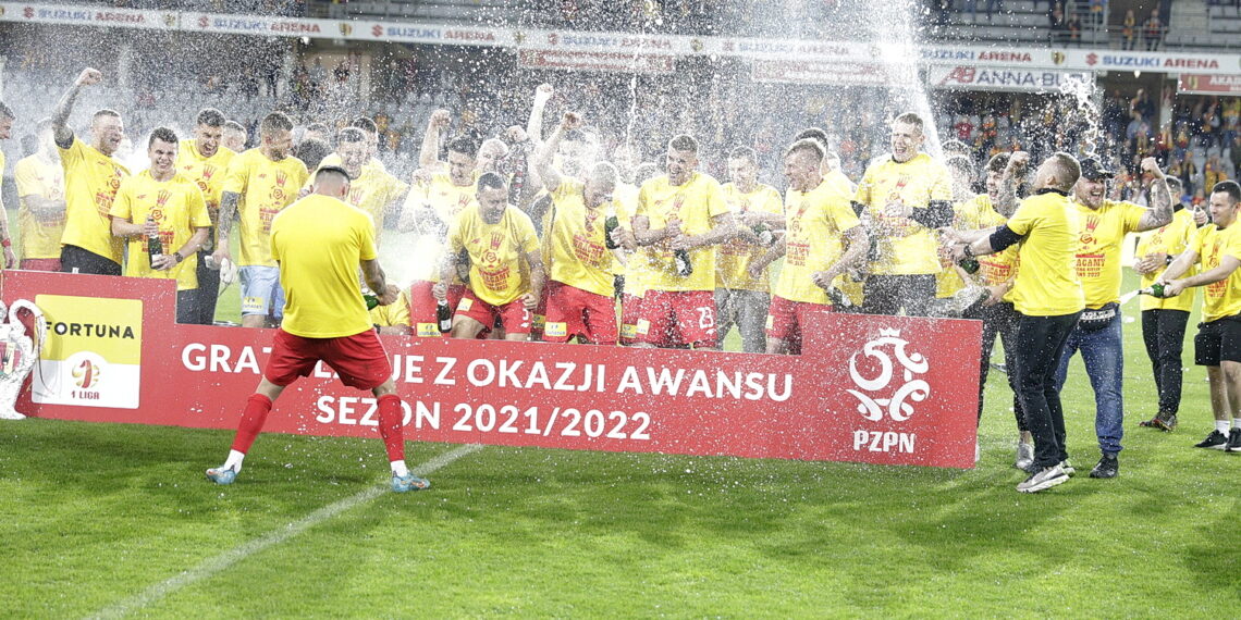29.05.2022 Kielce mecz Korona Kielce - Chrobry Głogów, po którym Korona awansowała do ekstraklasy