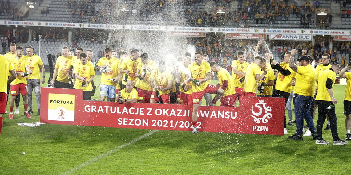 29.05.2022 Kielce mecz Korona Kielce - Chrobry Głogów, po którym Korona awansowała do ekstraklasy