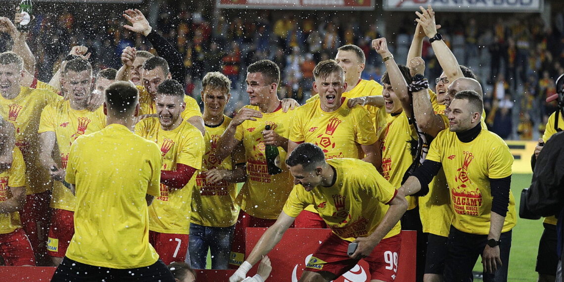 29.05.2022 Kielce mecz Korona Kielce - Chrobry Głogów, po którym Korona awansowała do ekstraklasy
